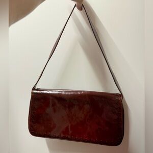 BCBG Max Azria Vintage Leather Shoulder Bag